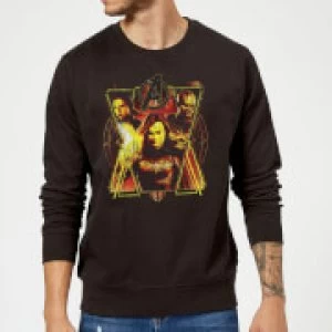 image of Avengers Endgame Distressed Sunburst Sweatshirt - Black