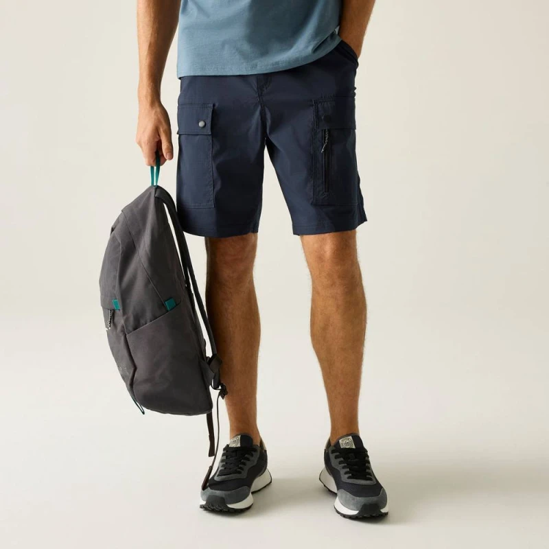 Image of Regatta Mens Arlery Shorts in Mid Navy Size: 30R Mid Navy Male 30R