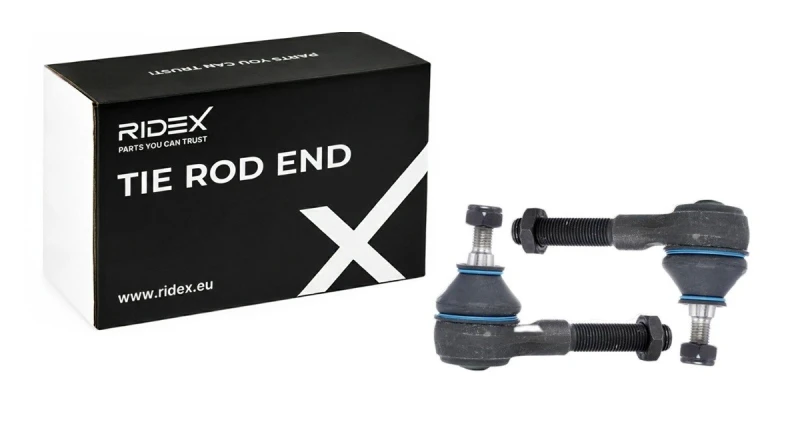 Image of RIDEX 914T0784 Track rod end Front axle both sides, with accessories Tie Rod End (914)