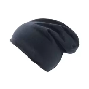 Image of Atlantis Brooklin Raw Edge Jersey Beanie (One Size) (Navy)