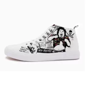 Image of Akedo x The Goonies White Signature High Top - UK 10 / EU 44.5 / US Mens 10.5 / US Womens 12