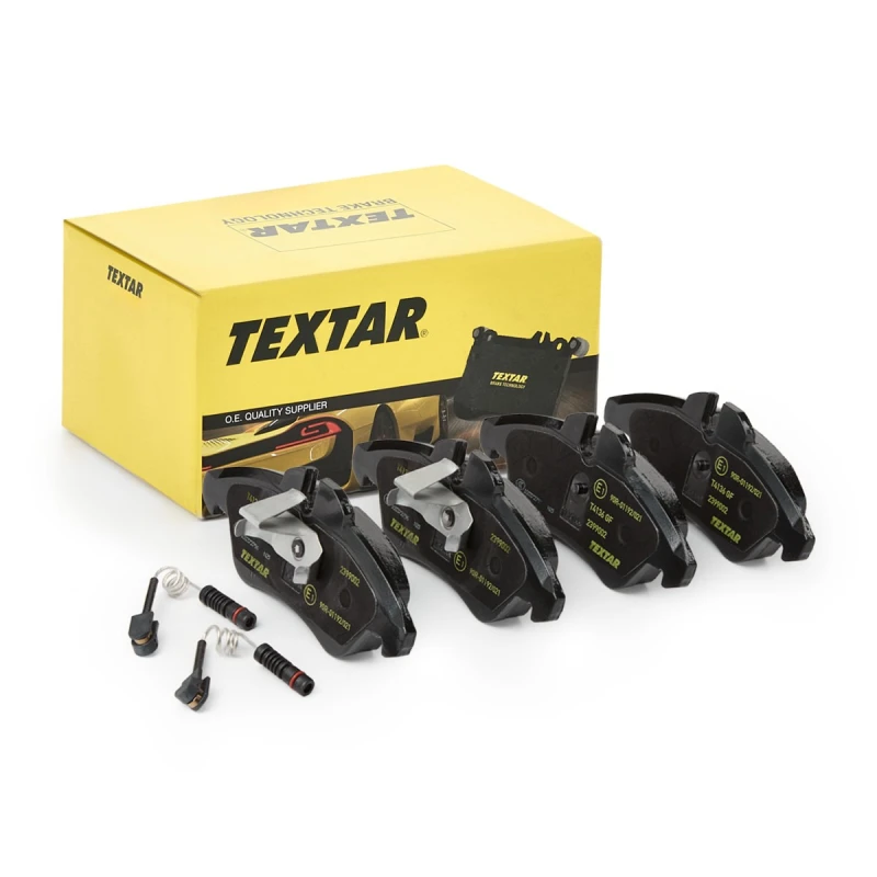 Image of TEXTAR 2399002 Brake pad set Q+ incl. wear warning contact, with accessories Brake Pad Set,disc brake (402)