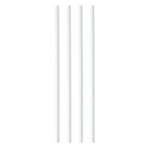 image of Plastico Paper Straws 8mmx200mm White Ref 398WHPAPER Pack 250