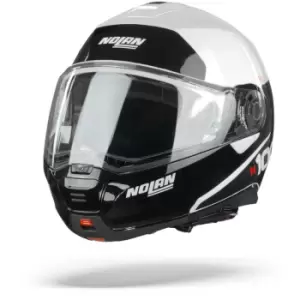 Image of Nolan N100-5 Plus Distinctive 22 Metal White Black S