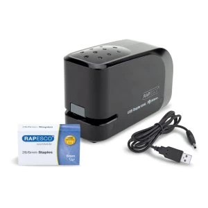 Image of Rapesco 626EL Automatic USB Electric Stapler (black)