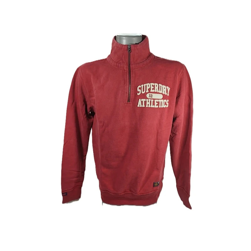 Image of Superdry 1/2 zip sweater Superdry Vintage Athletic Rouge Male XL