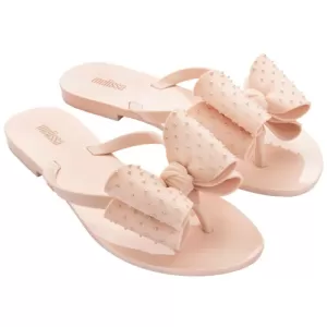 Image of Vivienne Westwood X Melissa Harmonic Dot Double Bow Flip Flop - Blush