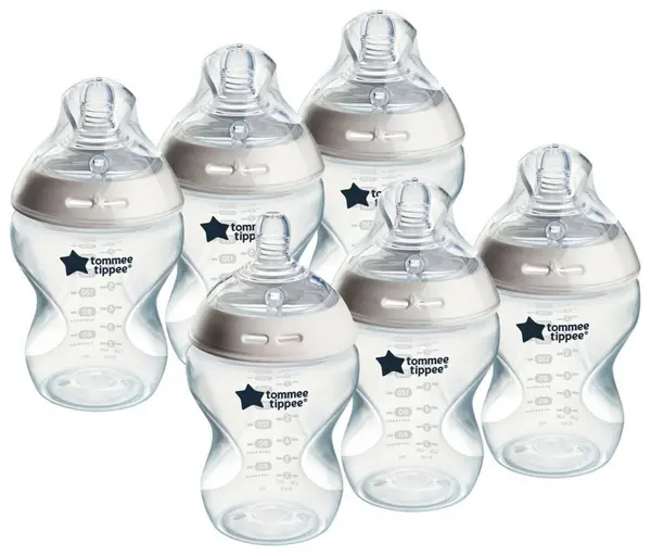 image of Tommee Tippee Natural Start Anti-Colic Baby Bottle Pack of 6