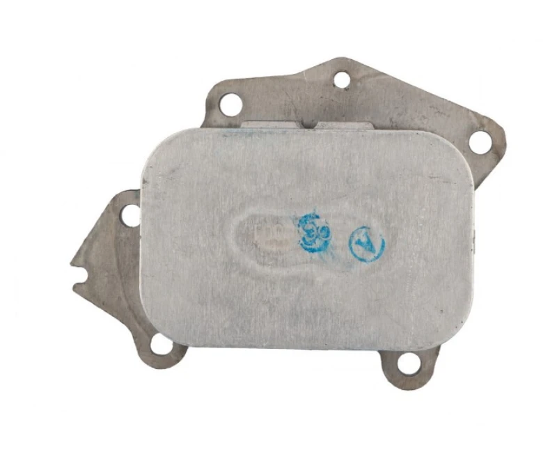 Image of NISSENS 90670 Oil Cooler ** FIRST FIT ** with gaskets/seals, without filter Aluminium Oil Cooler,engine oil (469)