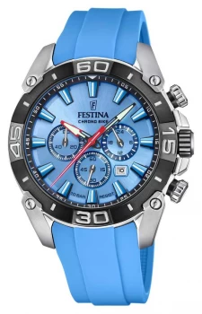 Image of Festina Chronobike 2021 Blue Dial Blue Silicone Strap Watch