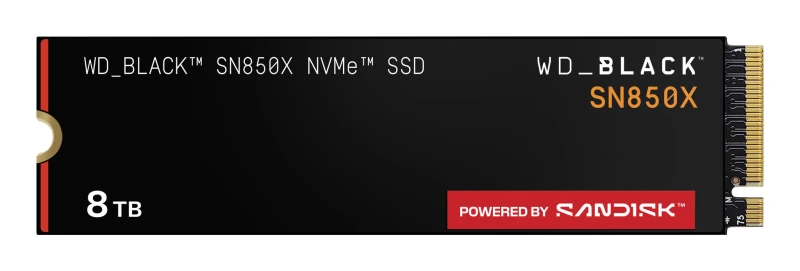 Image of Western Digital WD_BLACK SN850X 8TB M.2 Internal SSD WDS800T2X0E
