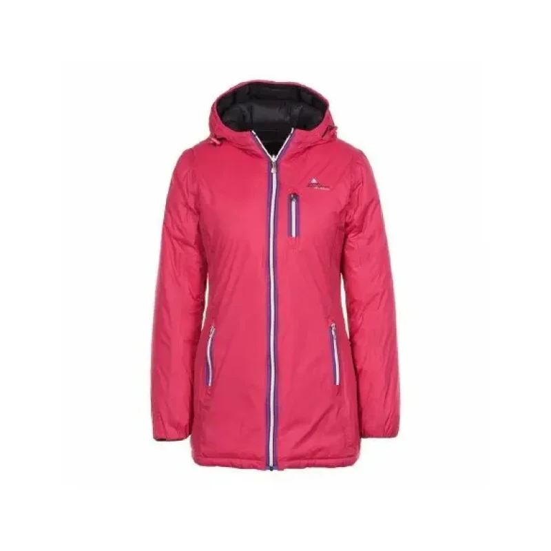 Image of Peak Mountain Reversible long ski jacket For Her Peak Mountain Awill Noir Female L