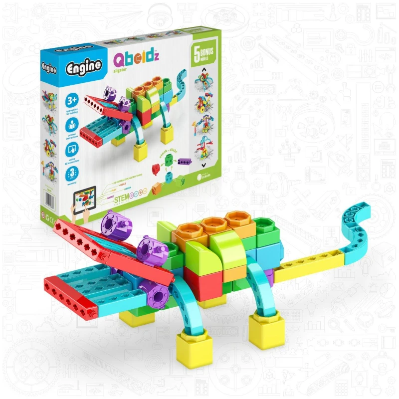 Image of Engino Qboidz Alligator W 5 Models Multi unisex