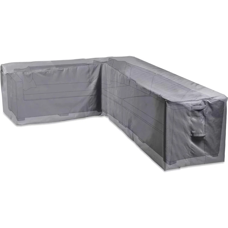 Image of VonHaus Waterproof Premium Garden Large L-Shape Sofa Cover Grey