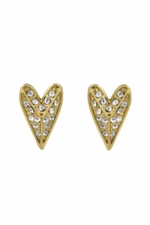 Image of Karl Lagerfeld Pyramid Heart Earrings 5420596