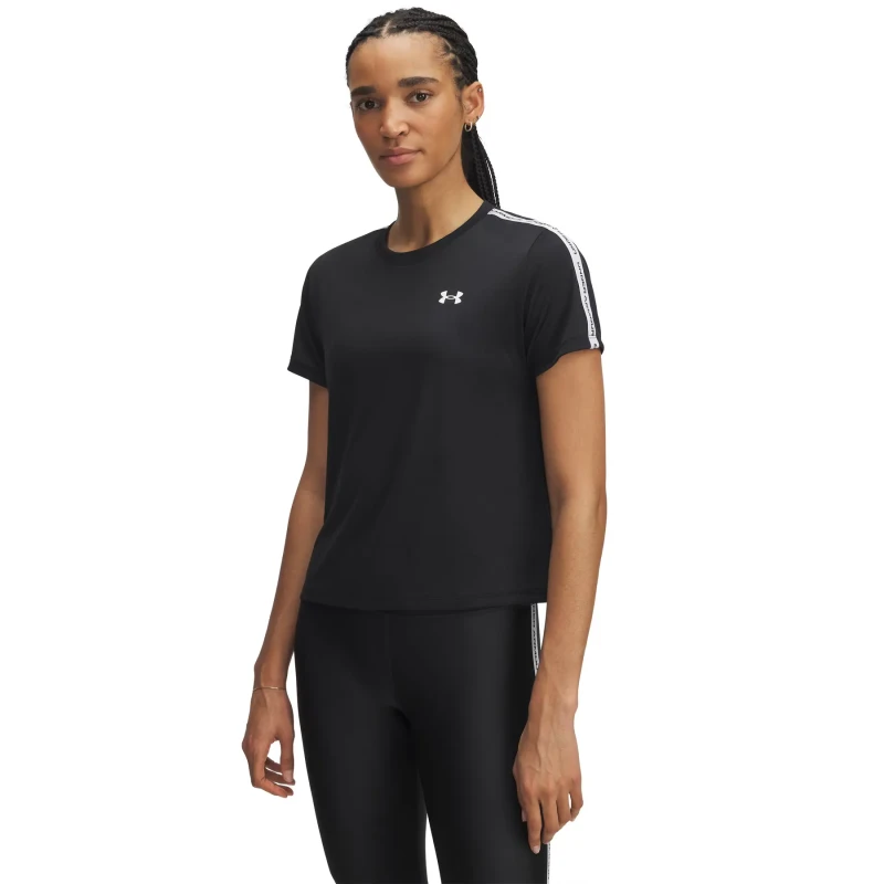 Image of Womens Jersey Under Armour Tech Wordmark Tape Noir Female M