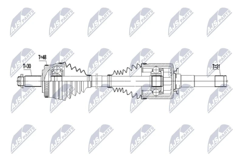 Image of NTY Drive shaft NTY NPW-LR-055