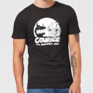 image of Courage The Cowardly Dog Spotlight Mens T-Shirt - Black