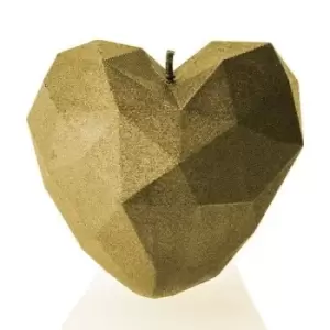 Image of Heart Low Poly Candle – Classic Gold