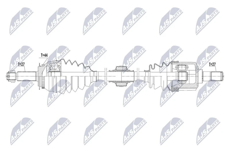 Image of NTY Drive shaft NTY NPW-HY-675