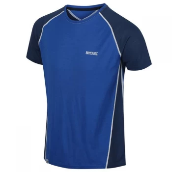 Image of Regatta Blue 'Tornell Ii' Merino Wool Short Sleeve T-Shirt - S