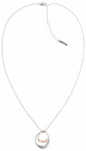Image of Calvin Klein 35000008 Two Tone Interlocking Circle Pendant Jewellery