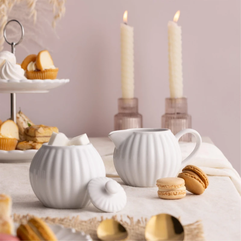 Image of Price & Kensington Luxe Stoneware Milk Jug & Sugar Bowl