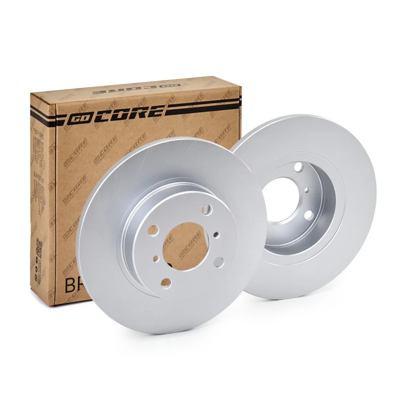 Image of goCORE GCH20225 Brake disc Front Axle, Solid, Cast Iron, Coated, without bolts/screws Cast Iron Brake Disc (82)