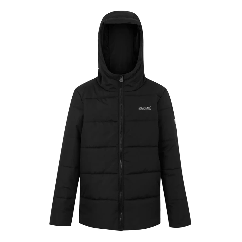 Image of Child Puffer jacket Regatta Halkner Noir Unisex 3/4 ans