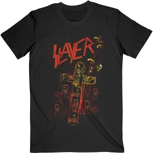 Image of Slayer - Blood Red Unisex Large T-Shirt - Black