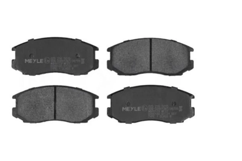 Image of MEYLE 025 216 5015 Brake pad set Front Axle, excl. wear warning contact, Original Quality, with anti-squeak plate Brake Pad Set,disc brake (402)