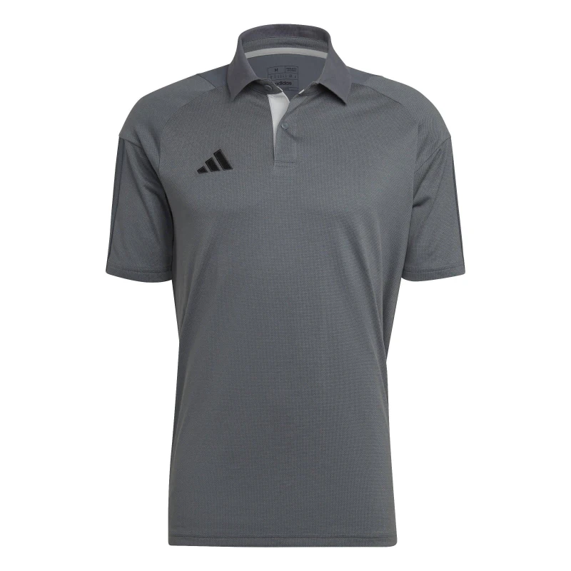 Image of adidas Tiro23 C Co Po Polo Shirt Mens Onix/Light Grey male XS