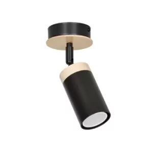 Image of Elba Black Single Spotlight 1x GU10