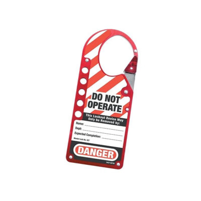 Image of Master Lock Snap-On Hasp Lockout Labelled Multi Colour (One Size)