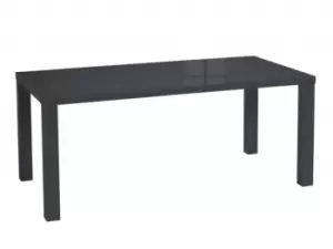 Image of LPD Monroe Puro 120cm Black High Gloss Dining Table Flat Packed
