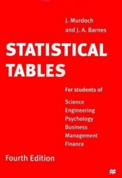 Image of Statistical Tables by J. Murdoch Paperback