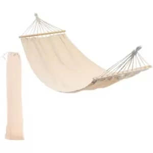 image of Harbour Housewares - Garden Hammock with Spreader Bars - Natural