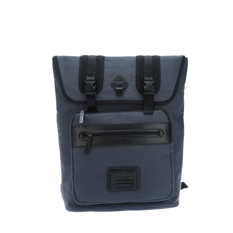 Image of Ted Baker Komute Recycled Twill Backpack - Blue Blue One Size