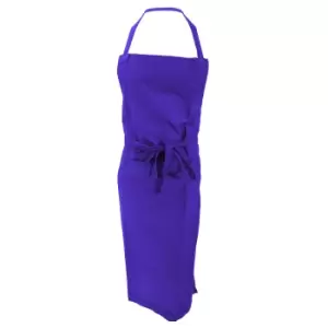 Image of Jassz Bistro Bib Apron / Hospitality & Catering (Pack of 2) (One Size) (Purple)