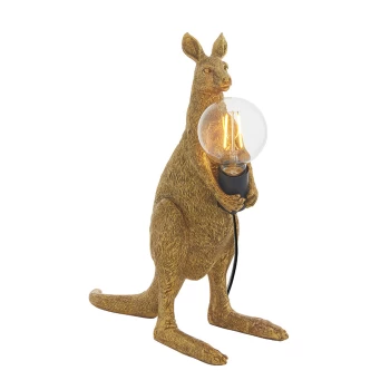 Image of Andria Table Lamp Vintage Gold Paint & Matt Black