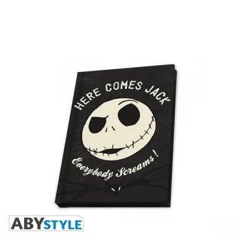Image of Disney - The Nightmare Before Christmas / Jack Skellington Glow In The Dark A6 Notebook