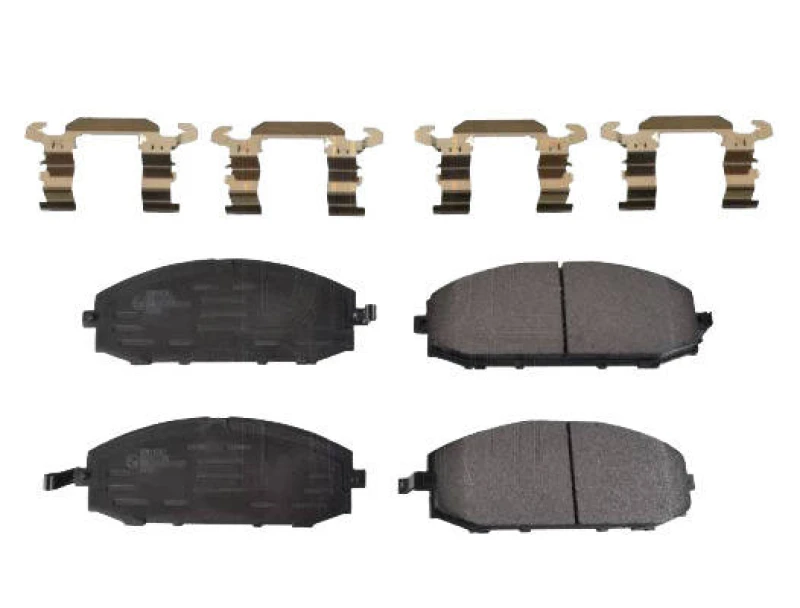 Image of Blue PRINT ADN14287 Brake pad set Front Axle, with acoustic wear warning, with fastening material Brake Pad Set,disc brake (402)