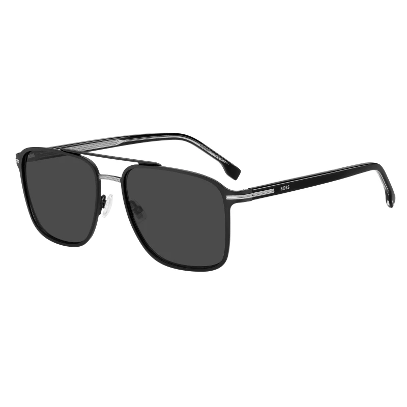 Image of Boss Mens Su Square UV Protection Square Sunglasses Matte Black male One Size