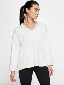 Image of Nike Yoga Luxe Baja Hoodie - White, Size S, Women