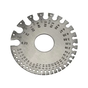Image of Faithfull Wire Gauge - Metric / Imperial