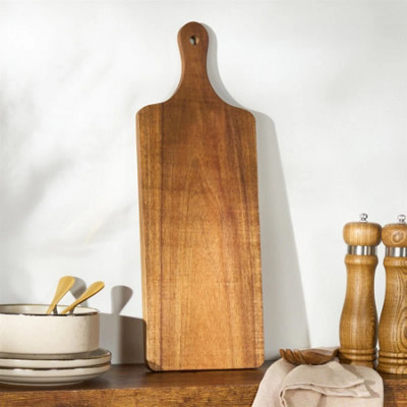 Image of OHS OHS Acacia Wood Serving Chopping Board Platter Cutting Board in Walnut Walnut One Size Unisex 5027434234721