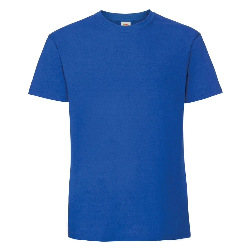 Image of Fruit Of The Loom Fruit of the Loom Men Ringspun Premium T-Shirt in Royal Size: Small Royal S Male 5063527582263