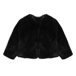 Image of Boss Girls Red fur jacket - Multi