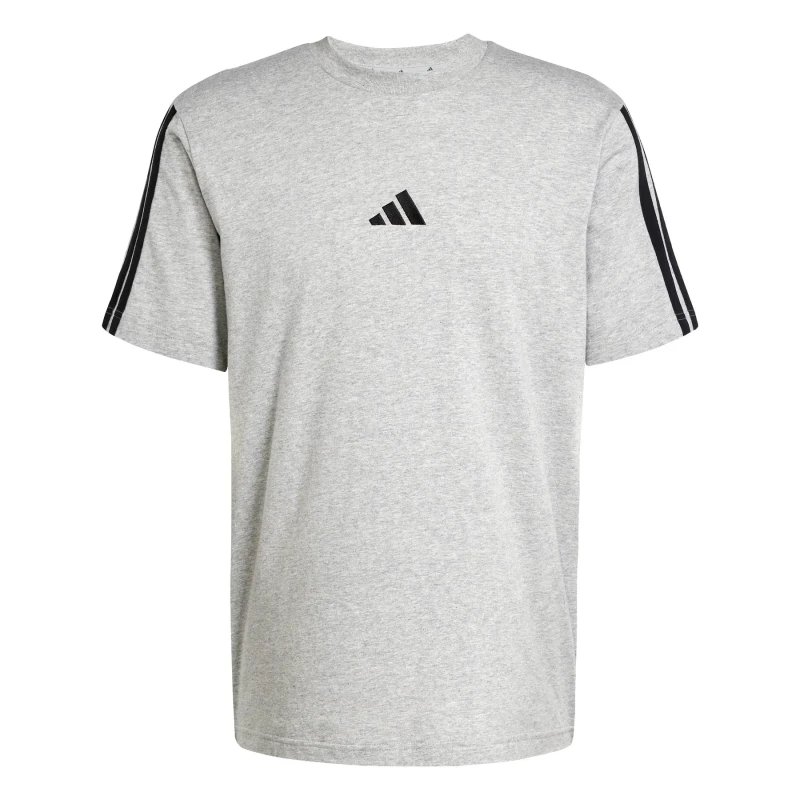 Image of Adidas Simple jersey T-Shirt adidas Essentials 3-Stripes Gris Male 2XL