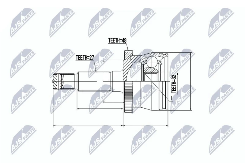 Image of NTY CV joint kit NTY NPZ-CH-009
